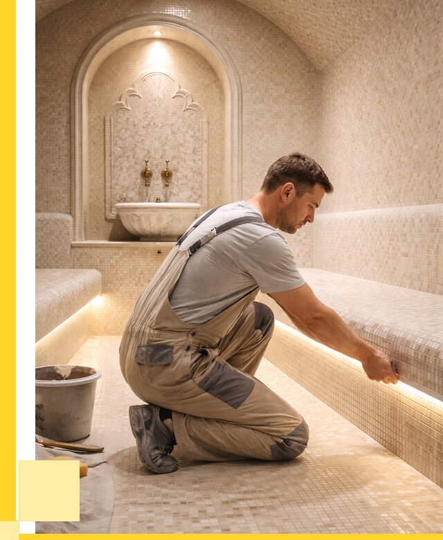 Отделка хамамов под ключ в Керчи от 5617 р. | ЭриданКрч