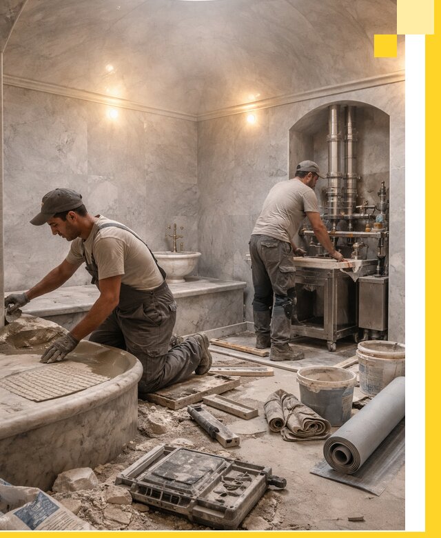 Строительство турецких бань хаммам под ключ в Керчи