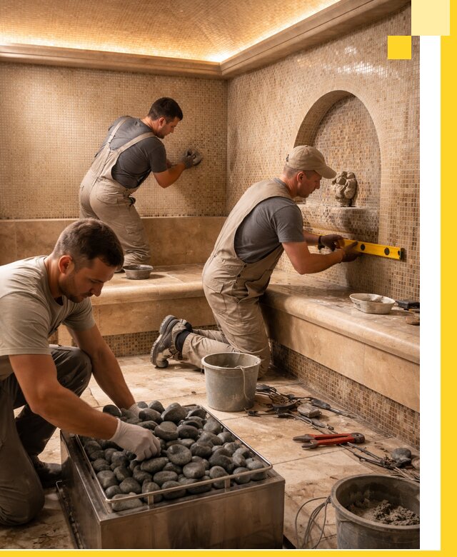 Проектирование и строительство хамама и сауны в Керчи