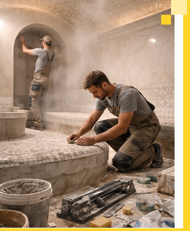 Профессиональный дизайн хамама и SPA под ключ в Керчи